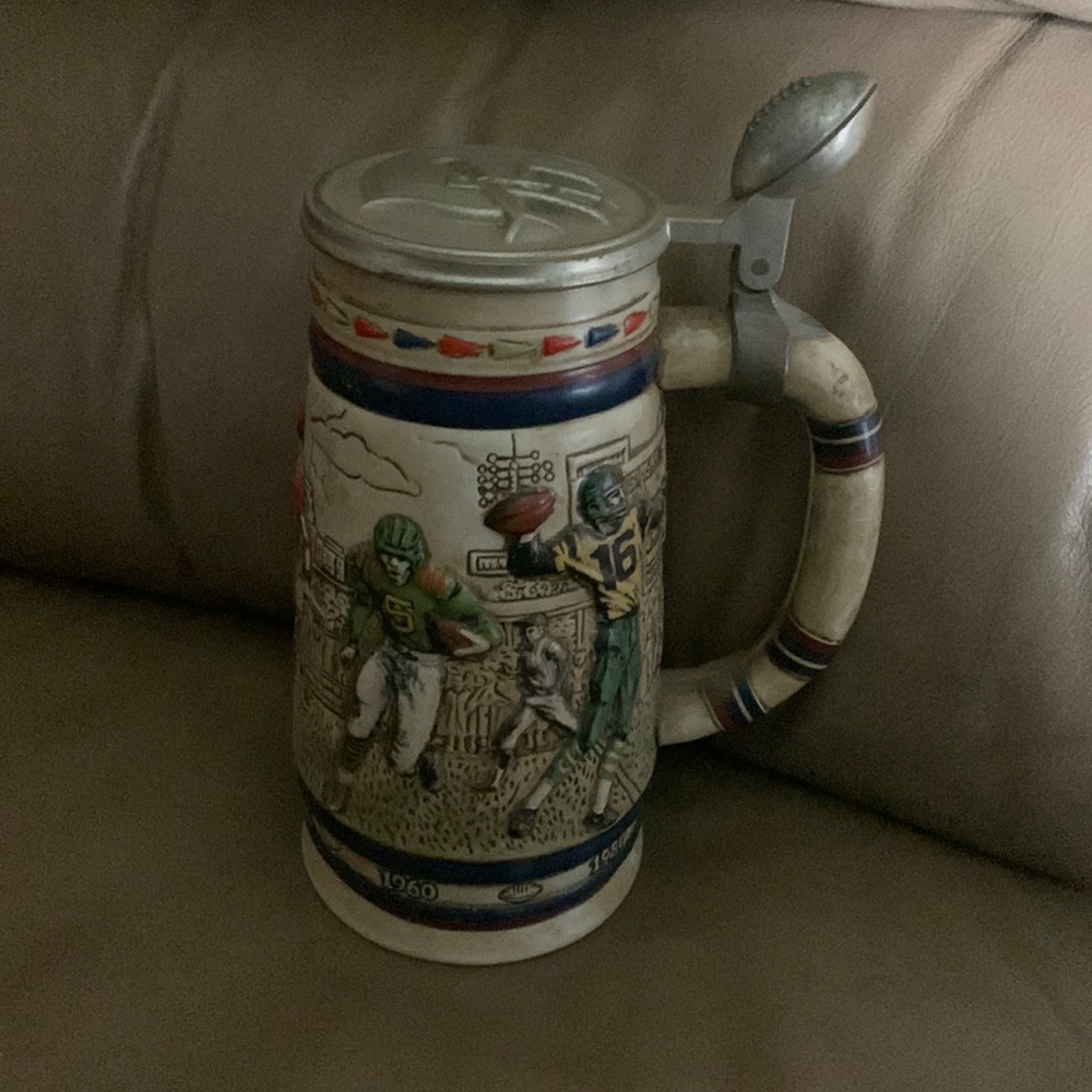 1983 Avon Great American Football Ceramic Stein